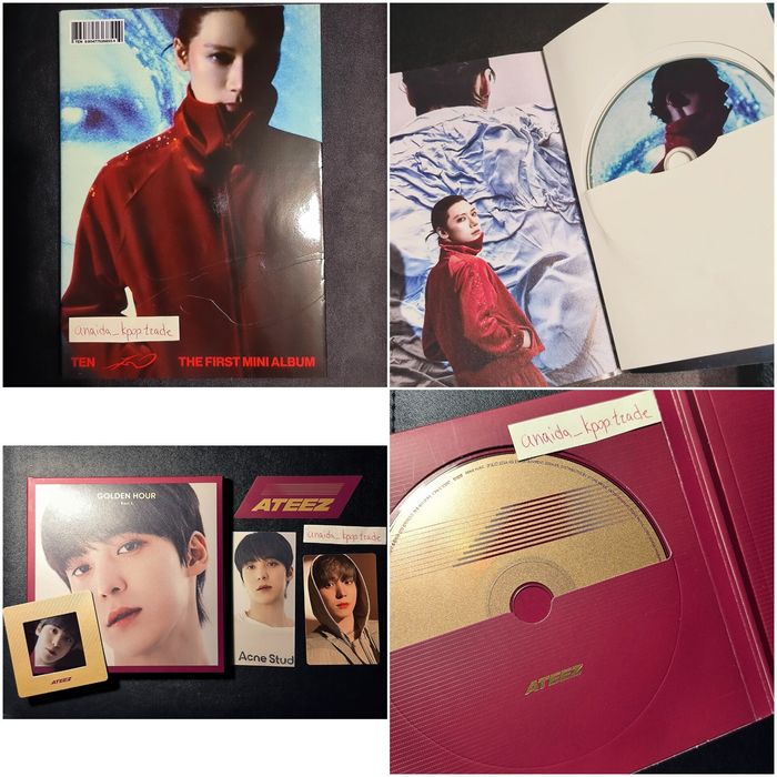 Альбоми к-поп TEN та Ateez golden hour з Юнхо
