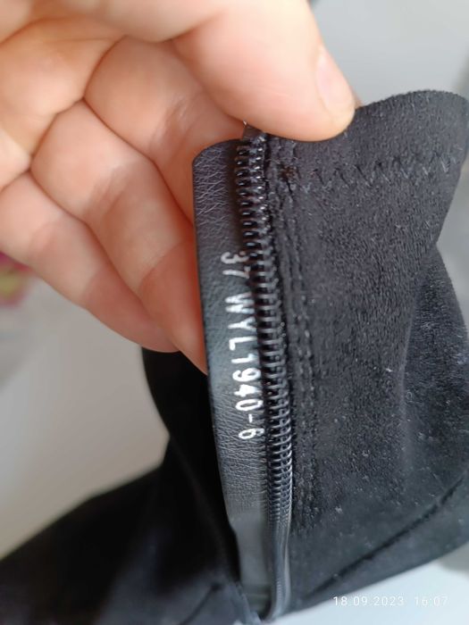 Botki czarne rozmiar 37