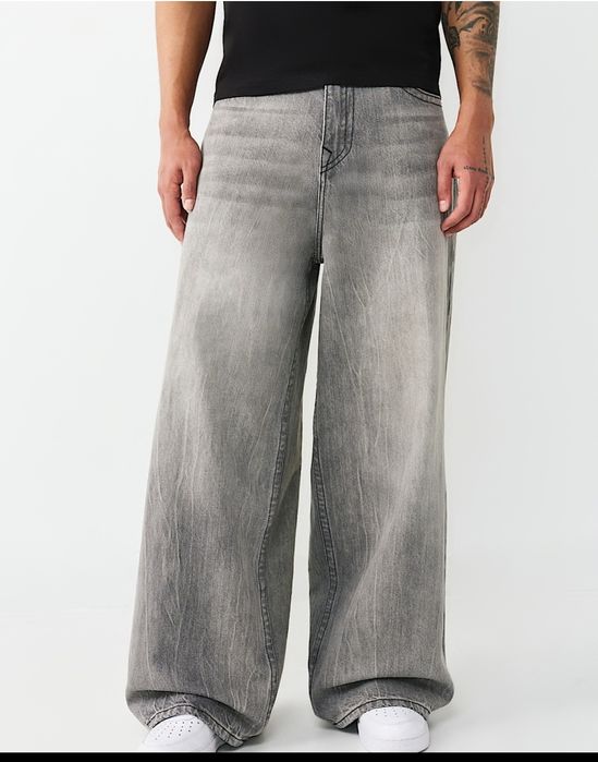 Джинси true religion grevel root grey wash