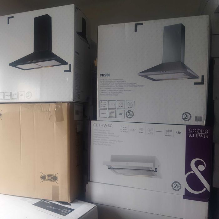 NOWY Okap Kuchenny 50 , 60 INOX, Czarny, Biały Taniej 60%