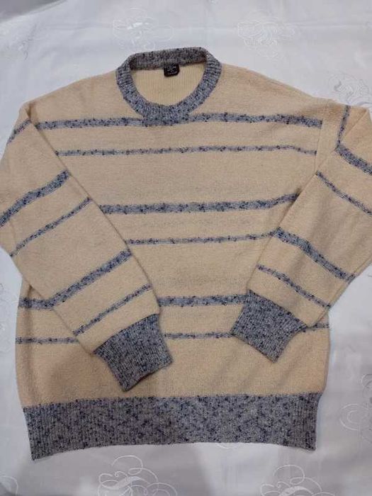 #1529 Lekki wełniany sweter męski Baskins