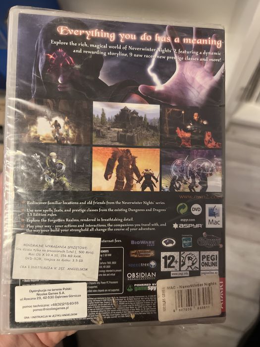 Neverwinter Nights 2 MAC DVD Intel Mac NOWA Folia Atari RPG