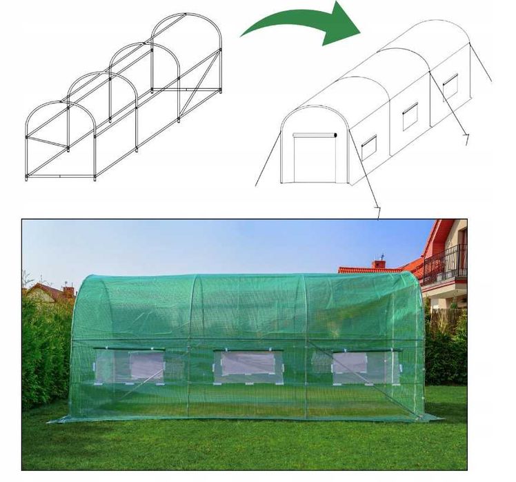 Теплиця садова 3×2 м (6 м²), парник