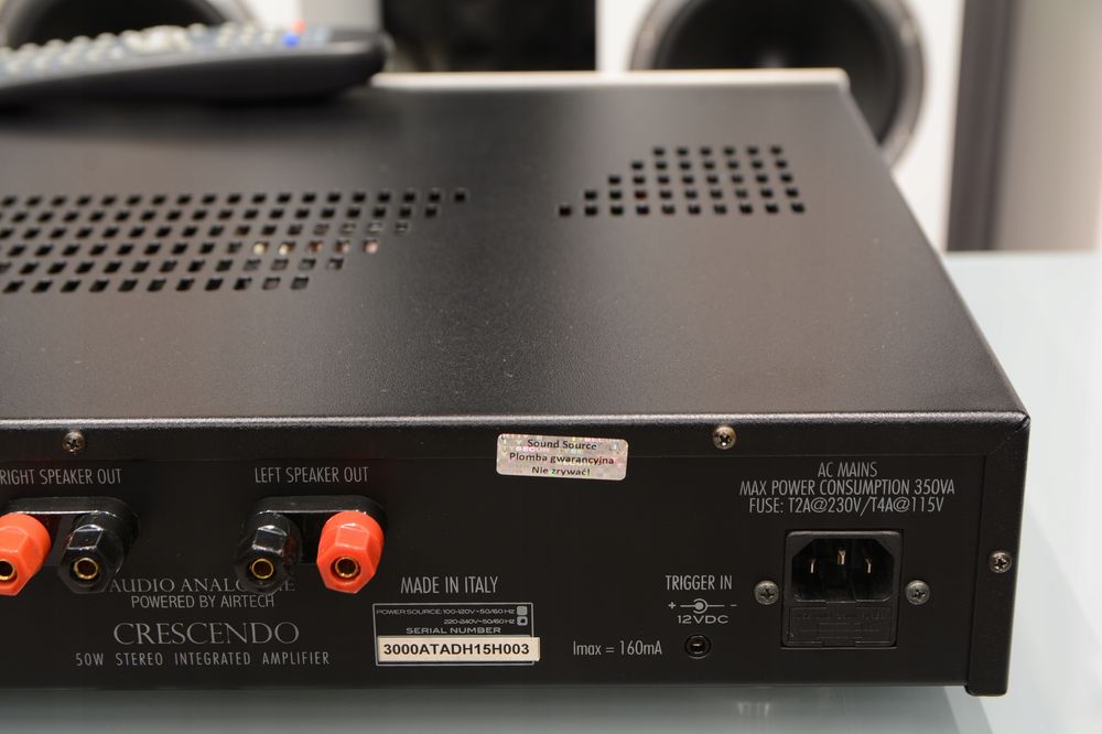 Audio Analogue Crescendo wzmacniacz zintegrowany stereo 2x50W 5xRCA pilot przewód zasilający | raty 0% | zamiana | odsłuch | HI-END AUDIO