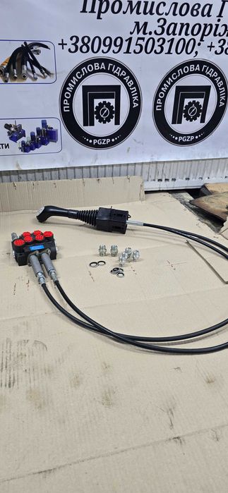 Гідророзподільник джойстик трос на КУН для МТЗ, ЮМЗ навантажувач,