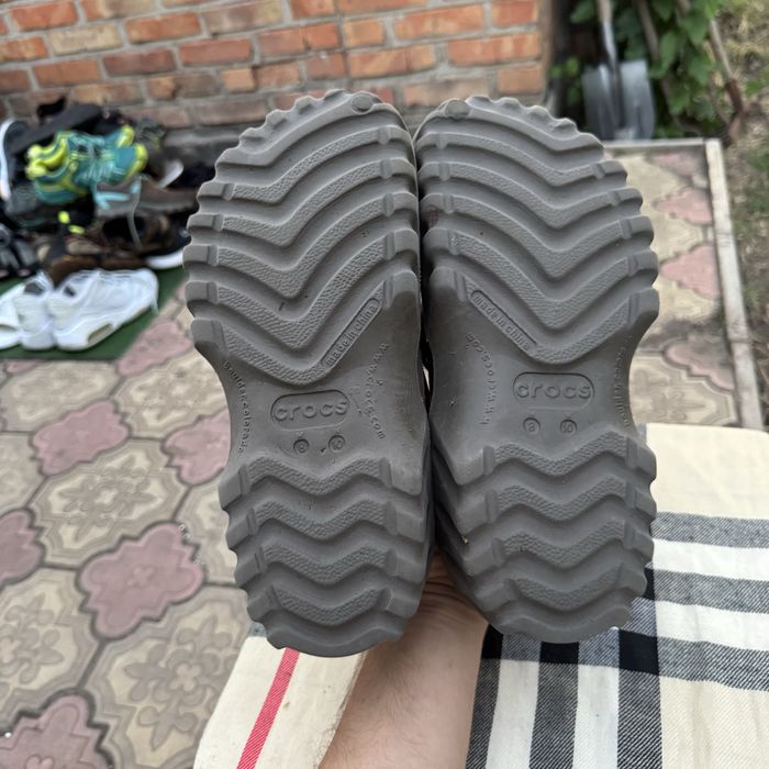 Тапочки Crocs Brown/Grey, 40-41 размер, Сабо, Оригинал, Шлепанцы