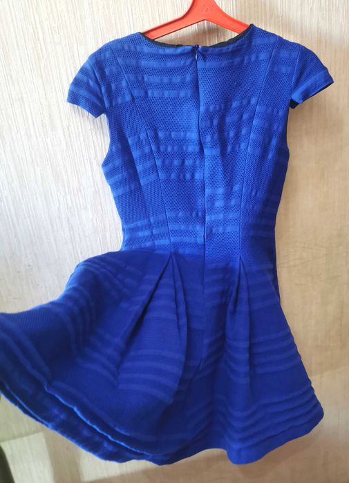 Платье Zara Basic Зара синее Марокко