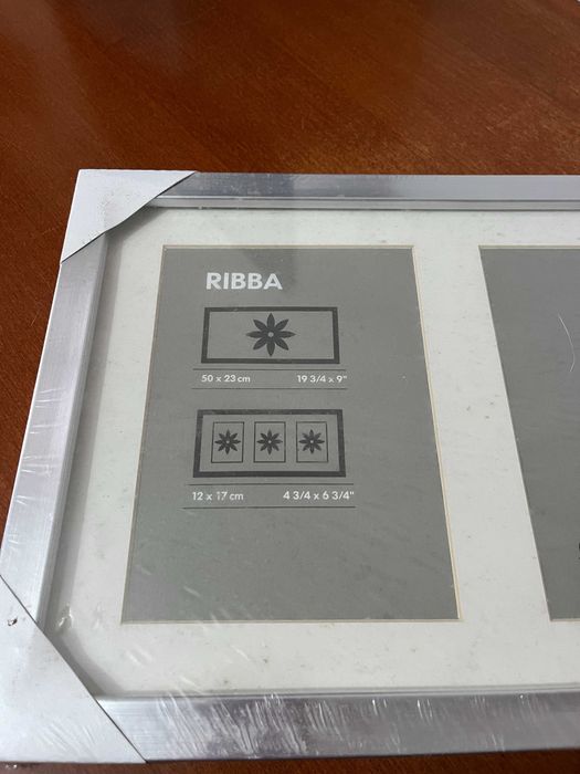 IKEA - Moldura Ribba 50x23cm - Prateada (Nova)