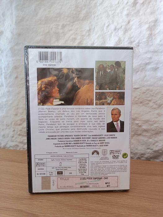 DVD O Céu Pode Esperar Warren Beatty (Selado)