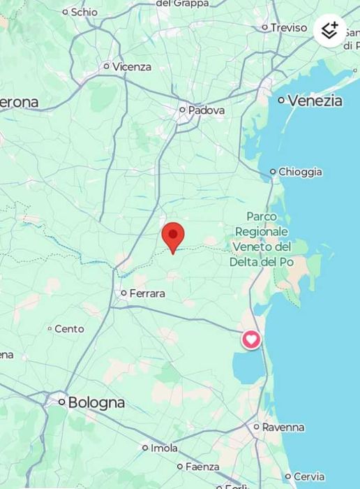 Будинок в Італії, регіон Емілія-Романья (біля м. Коппаро, Ferrara)