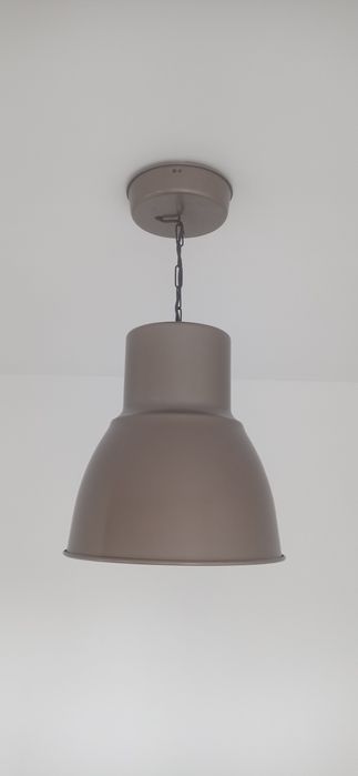 Lampa + kinkiet brązowy
