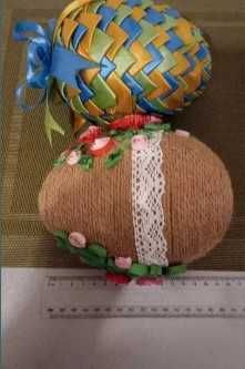 ozdobne jajka dekoracyjne ze styropianu