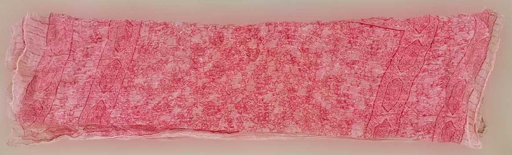 Lenço de Pescoço Unissexo, Rosa e Prata