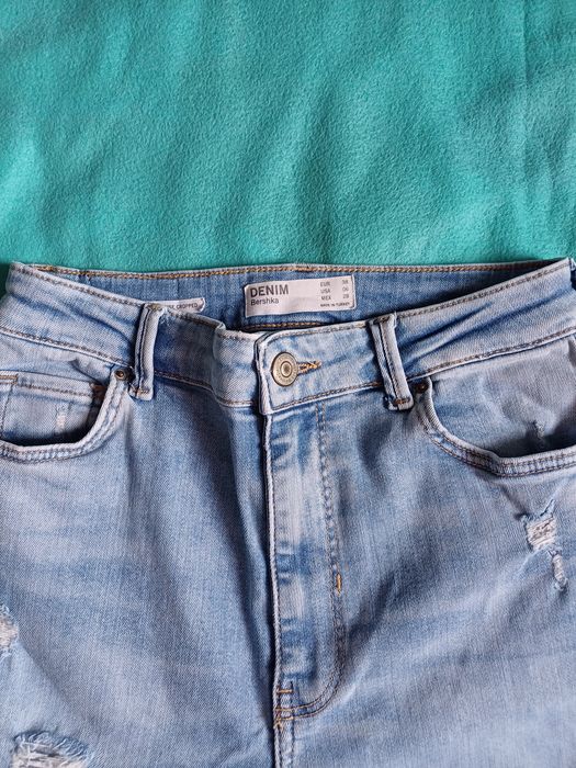 Spodnie damskie niebieskie