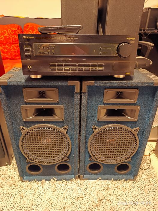 Колонки  усилитель Pioneer  ресивер эстрадные hi-fi
