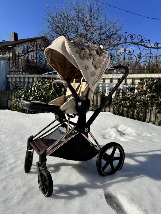 Візочок Cybex Priam Flovers Biege, rosegold