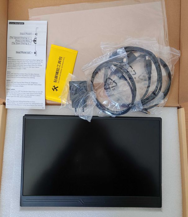 Monitor przenośny ZSUS 14A 14" 1920x1080