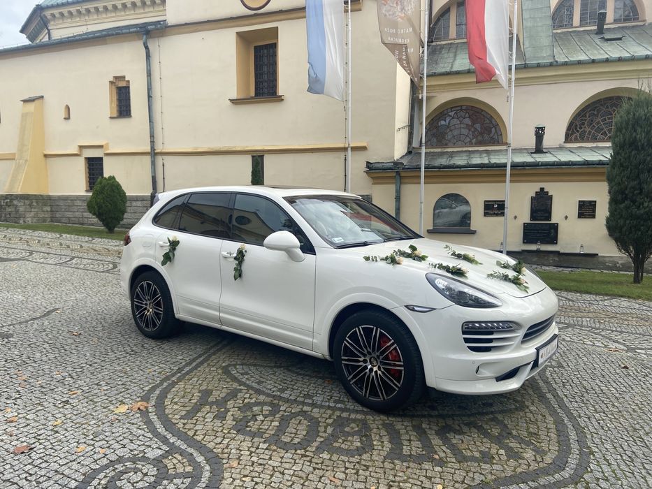 Auto do ślubu Porsche Cayenne Techart -wesele