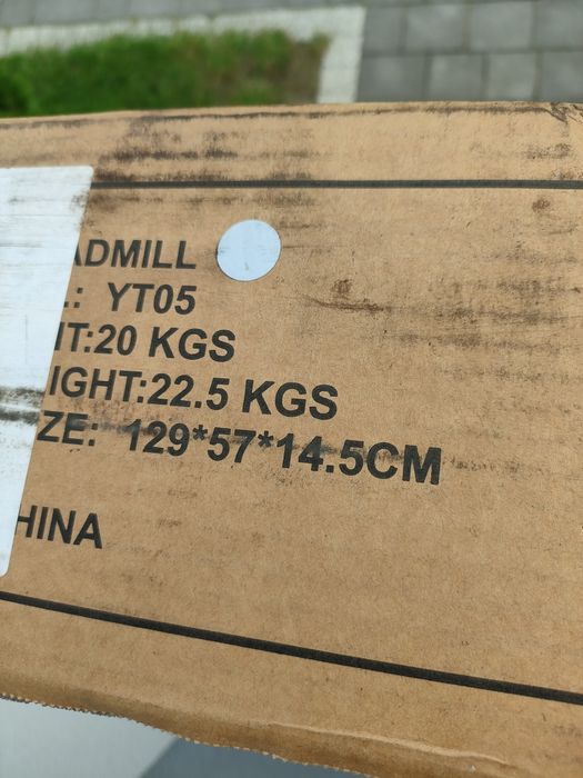 Bieżnia treningowa elektryczna do 120 kg 1-6 km/h 2,5km