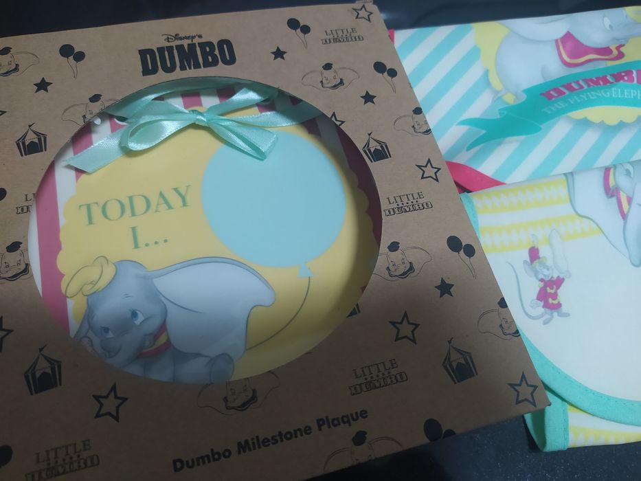 Placa e babete dumbo Disney64751804476033121