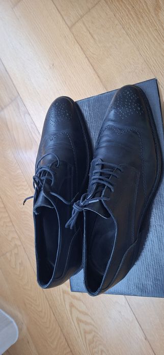 Sapatos Homem Pretos Suits Inc Tam42