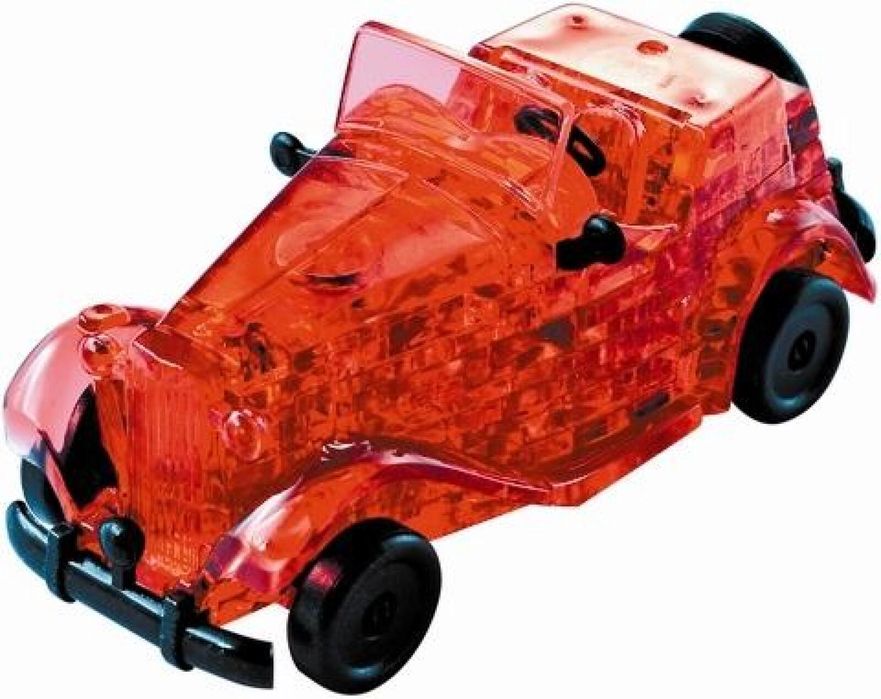 Crystal puzzle Automobil czerwony pudełko,97x178x53 mm