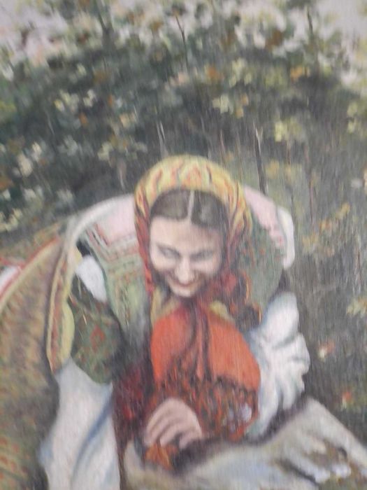 Картина"На поточку", холст,масло,40-е годы ХХ века