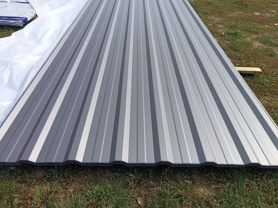 Blacha trapez ciemny srebrny