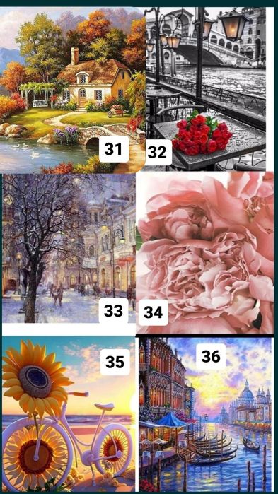 Картини по номерам 20 на 30