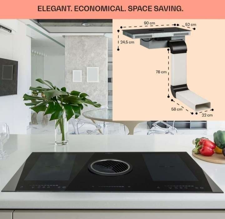 Плита індукційна з витяжкою Klarstein з Німеччини / плита с Германии