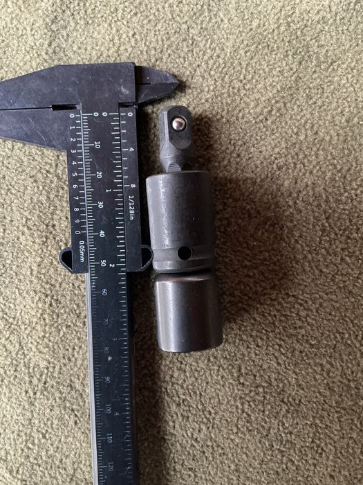 Комплект 2 шт перехідник карданчик адаптер квадрату 3/8 1/2 cr-va нові