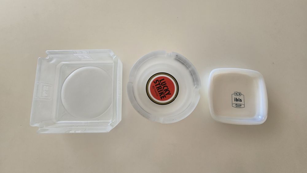 Cinzeiros (SG, Lucky Strike e Ibis)