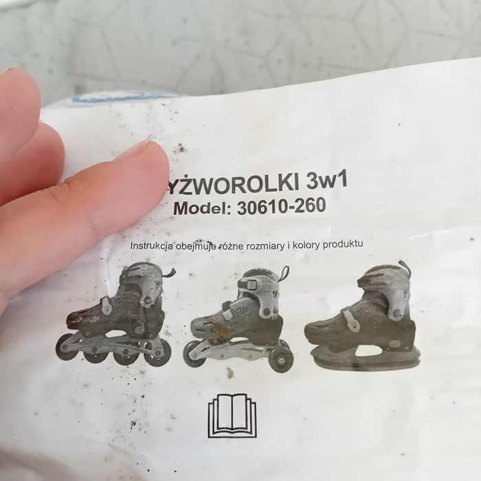 Łyżworolki 3w1 niebieskie 30-33