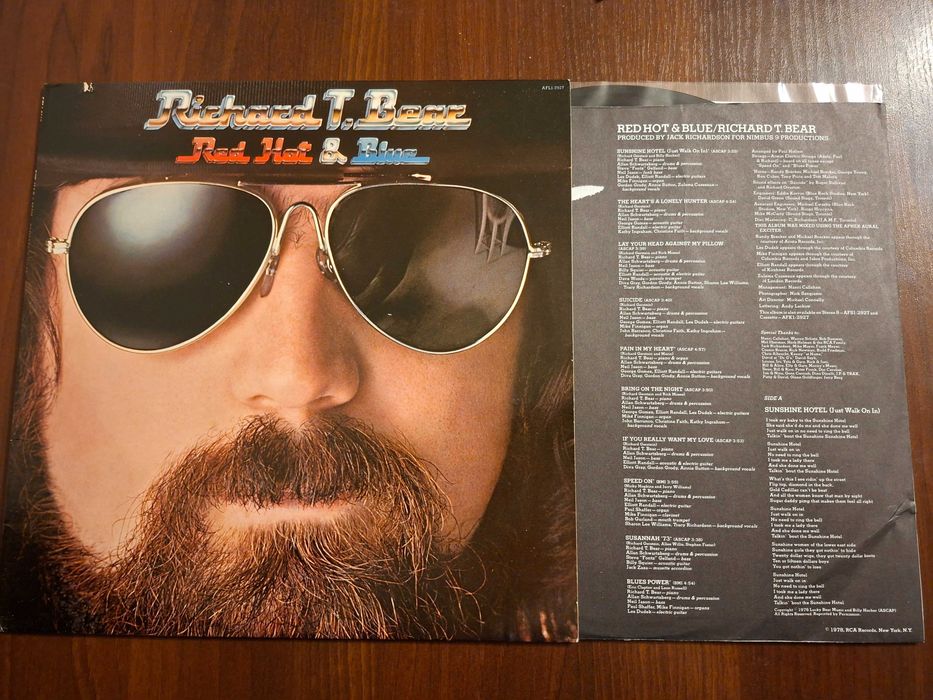 płyta winylowa Richard T.Bear Red hot and blue stan EX/EX