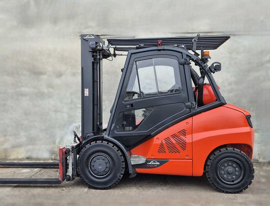 Linde H50 • 2020r • maszt TRIPLEX z wolnym skokiem • kabina z ogrzewaniem • doskonały wózek widłowy, możliwy leasing, zobacz FILM