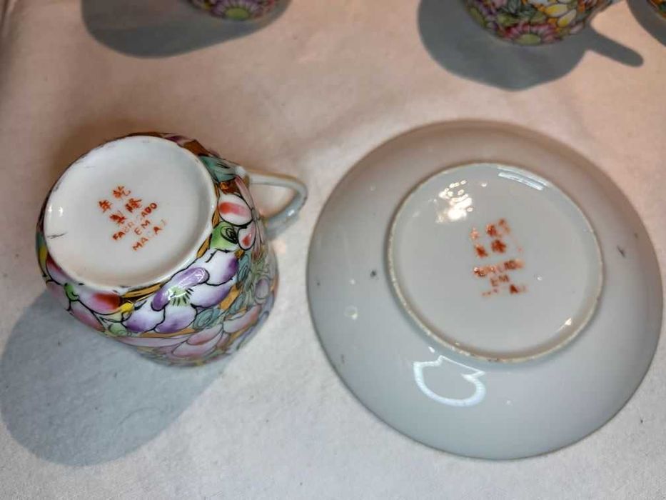 Serviço de café em porcelana de Macau - Mil Flores