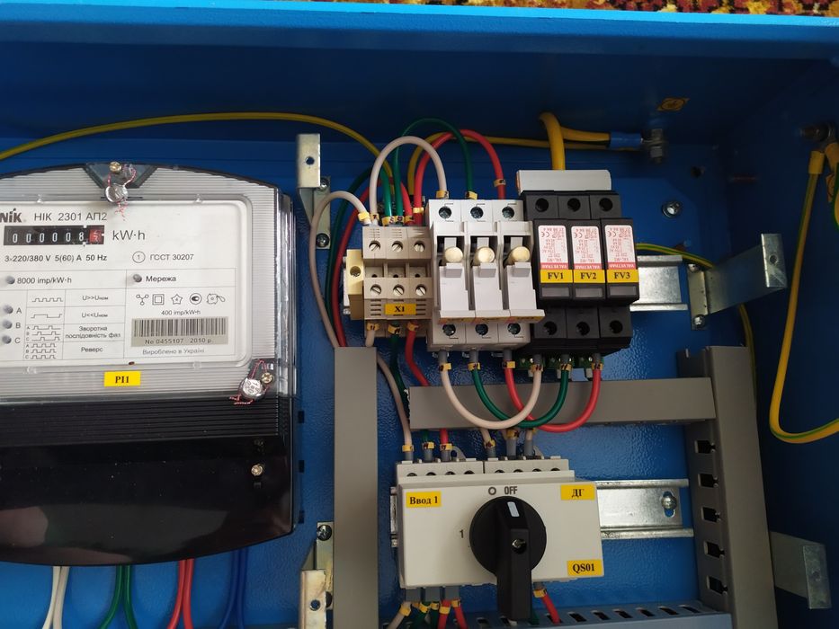 Электро щит собранный  60х60см