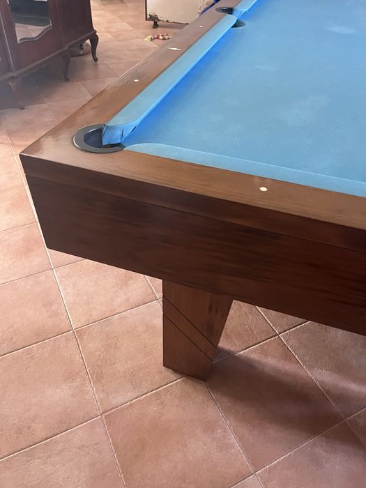 Mesa bilhar tampo azul