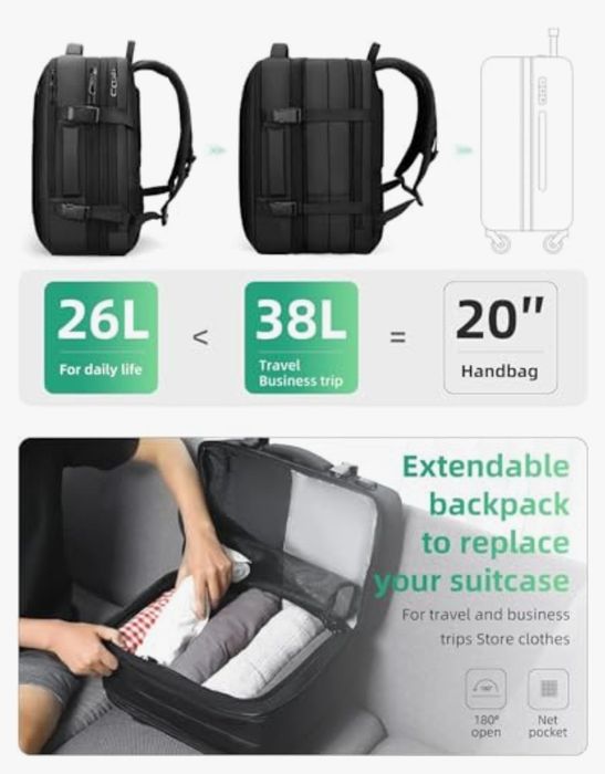 Mark Ryden plecak biznesowy 26L-38L na laptopa 17 calowy