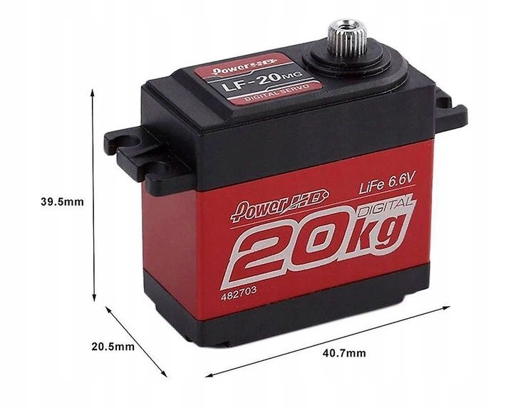 Сервопривід Power-HD LF-20MG 20кг/0.16сек (Digital)