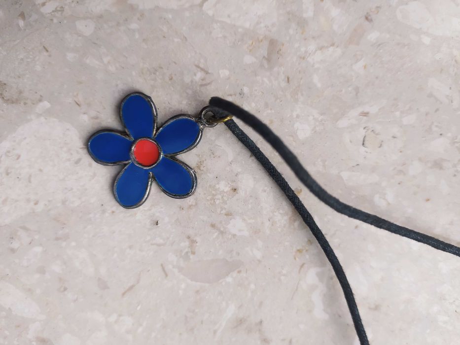naszyjnik kwiatek lata 90