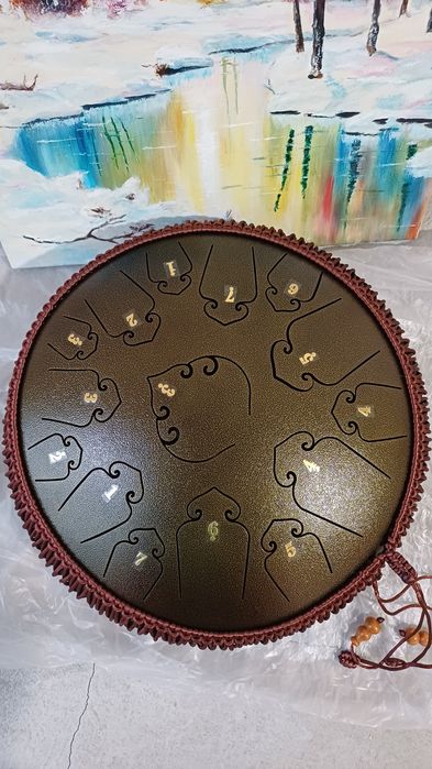 Глюкофон 15 нот бронзовий 14 дюймів — зручна сумка