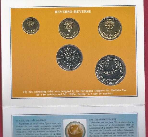 CARTEIRA  ANUAL    PORTUGAL ESCUDOS  1988 ESCASSA