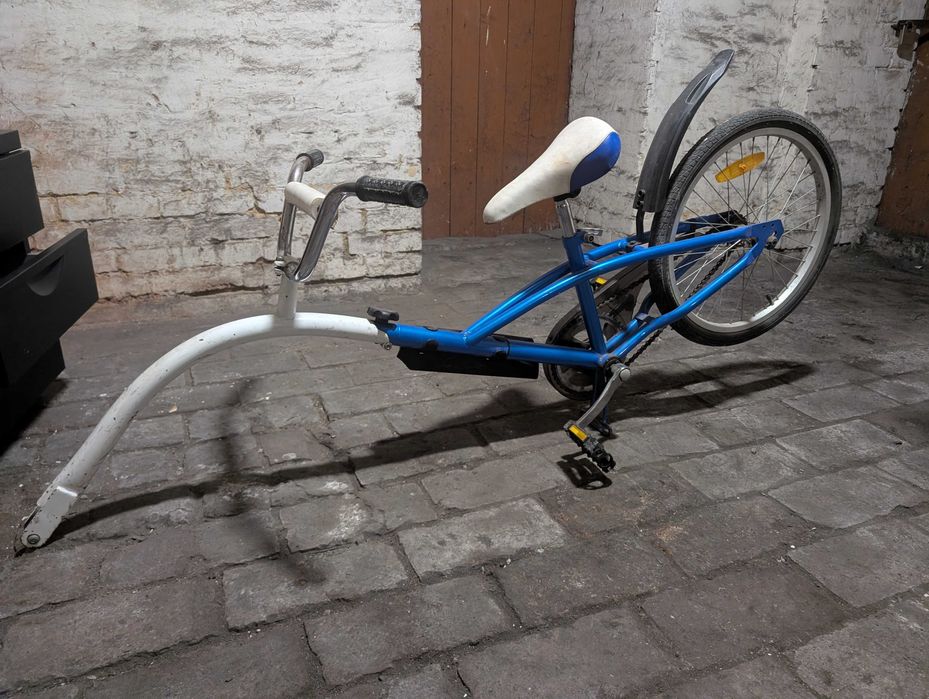 Doczepka rowerowa z jednym kołem dla dziecka, składana, koło 20''