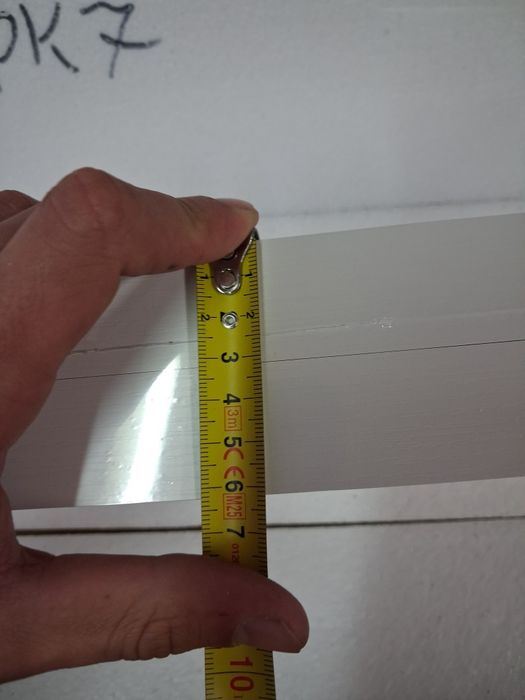 2x biała pływająca półka ścienna