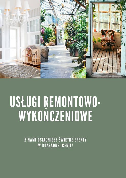 Malowanie elewacji i podbitek.Szpachlowanie i malowanie wnętrz