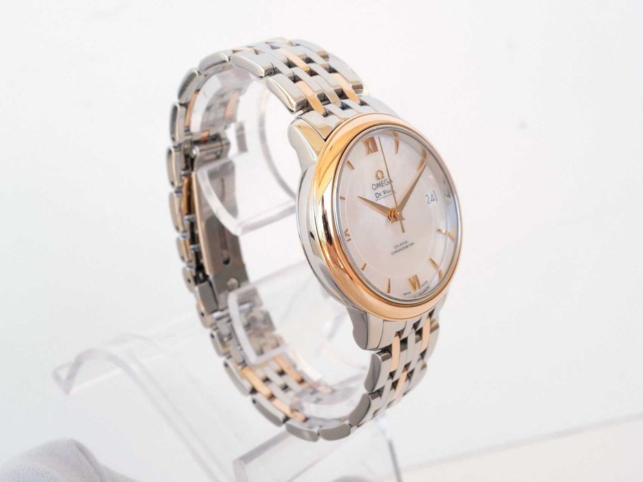 Omega De Ville Prestige MoP Dial 18K Rose Gold Steel Automatic 33
