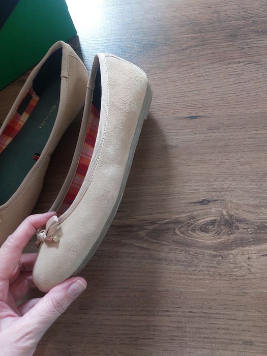 Tommy Hilfiger baleriny zamszowe 37 stan idealny