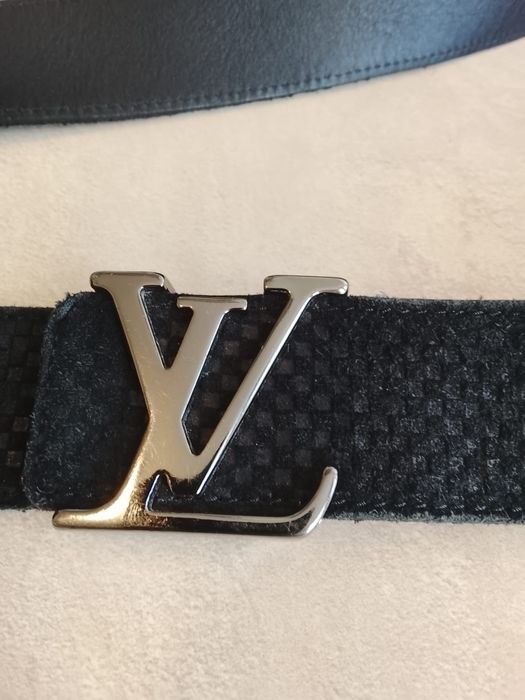 Luksusowe oryginalne skórzane pasek męski Louis Vuitton jak nowe