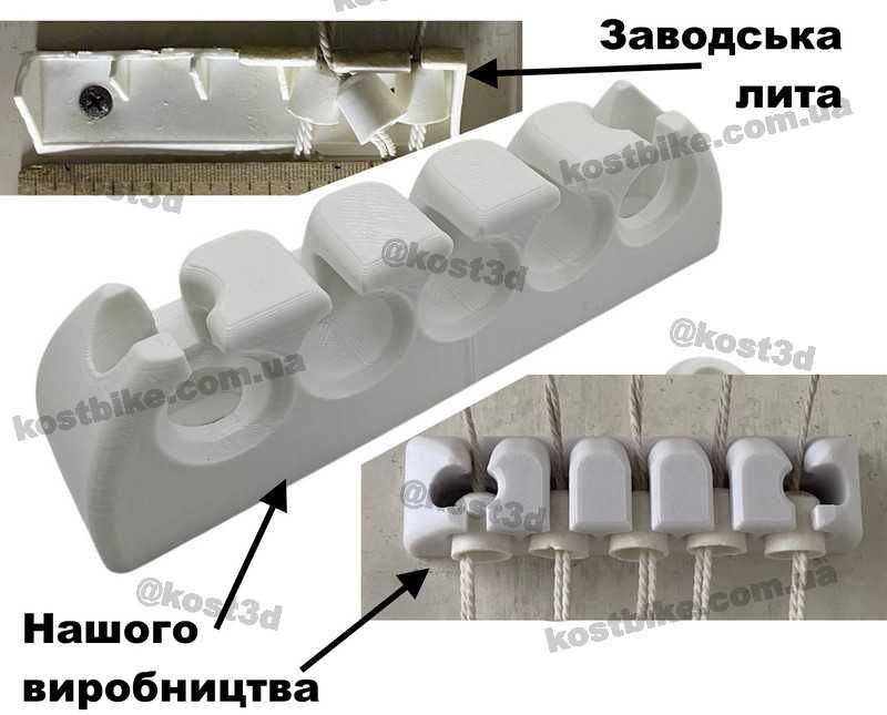 Тримач мотузок 5 сушарки стельової гребінка для фіксаторів ковпачків